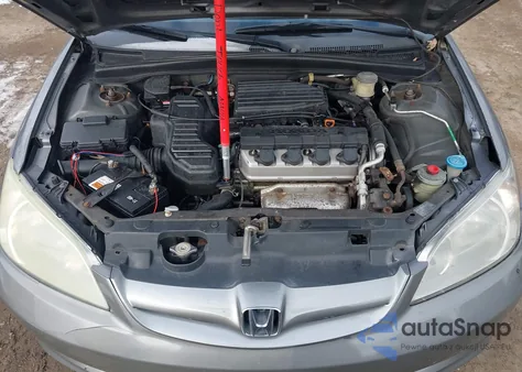 2004 Honda Civic Lx из США, поврежденный, VIN 2HGES16504H558524